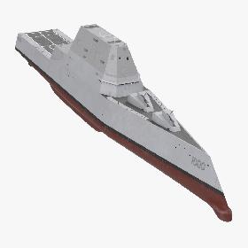 Zumwalt Class Destroyer US Stealth Ship